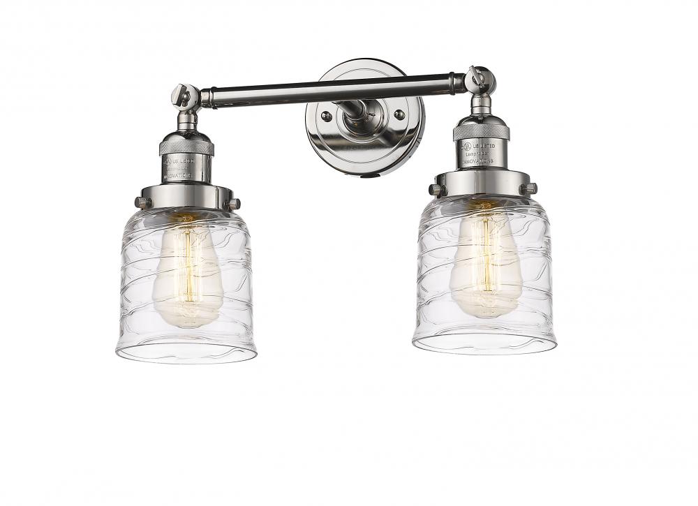 Bell - 2 Light - 16 inch - Polished Nickel - Bath Vanity Light