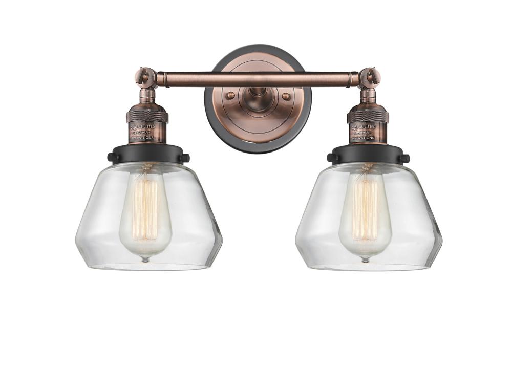 Fulton - 2 Light - 17 inch - Antique Copper - Bath Vanity Light