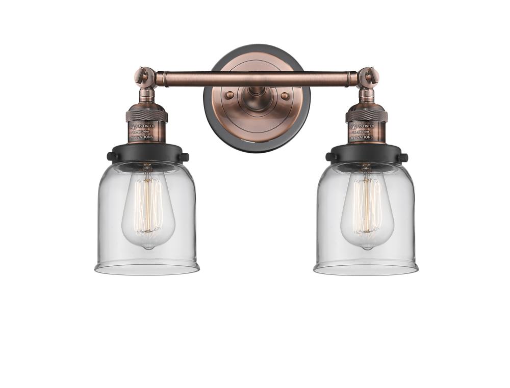 Bell - 2 Light - 16 inch - Antique Copper - Bath Vanity Light