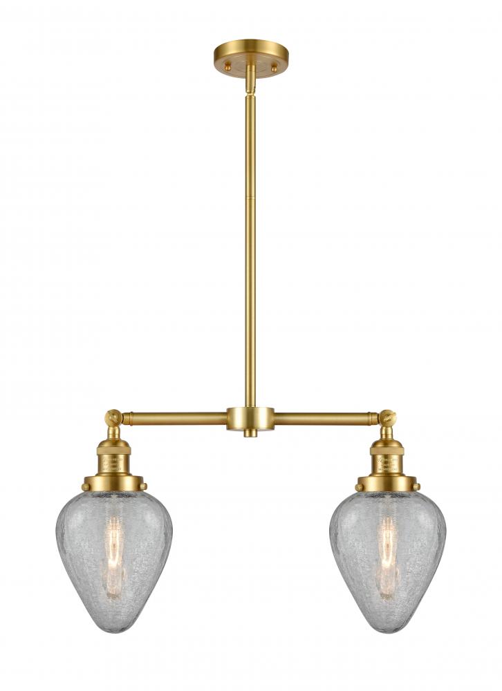 Geneseo - 2 Light - 21 inch - Satin Gold - Stem Hung - Island Light