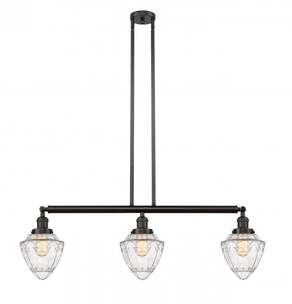 Bullet - 3 Light - 38 inch - Oil Rubbed Bronze - Stem Hung - Island Light