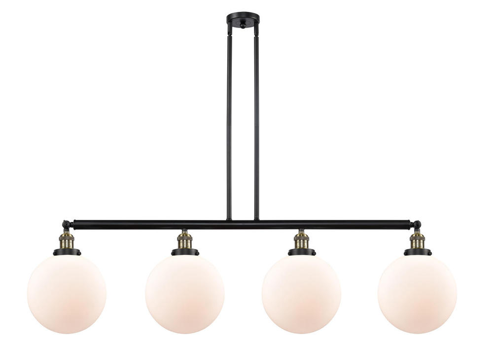 Beacon - 4 Light - 54 inch - Black Antique Brass - Stem Hung - Island Light