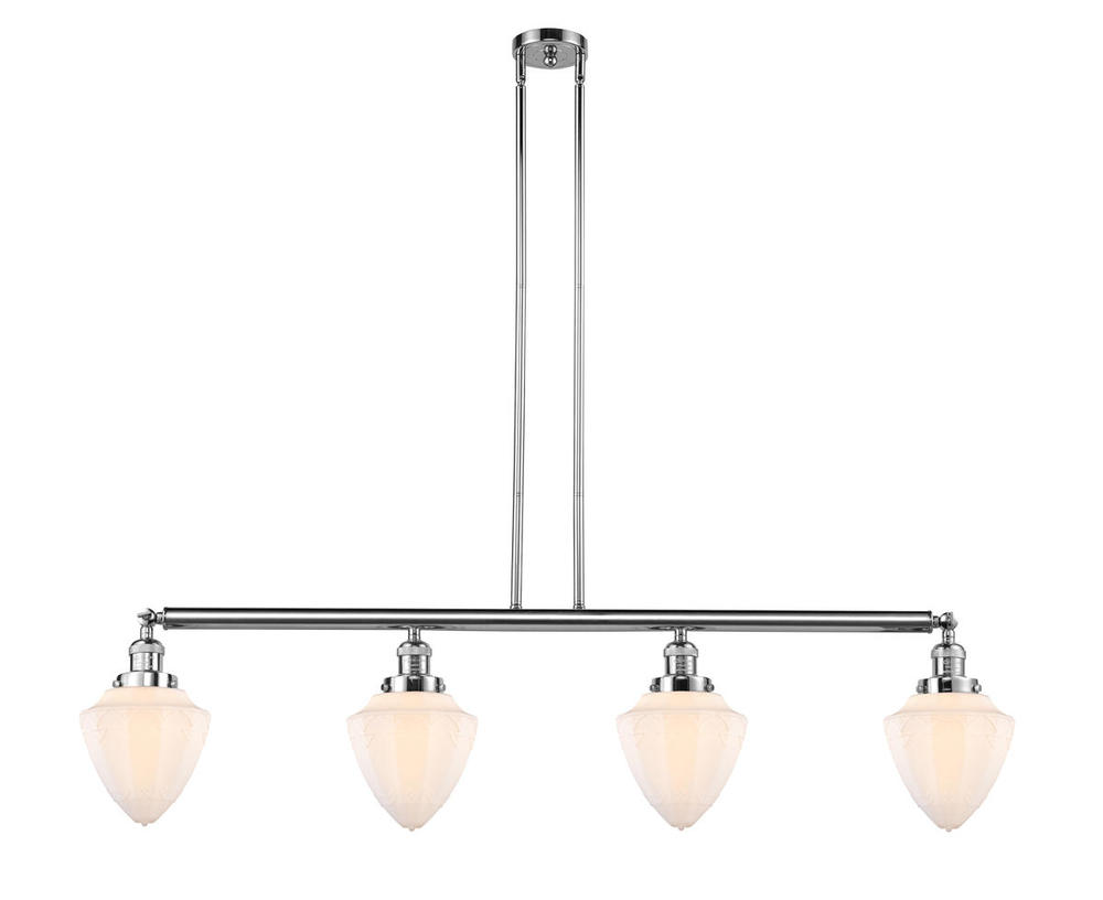 Bullet - 4 Light - 50 inch - Polished Chrome - Stem Hung - Island Light