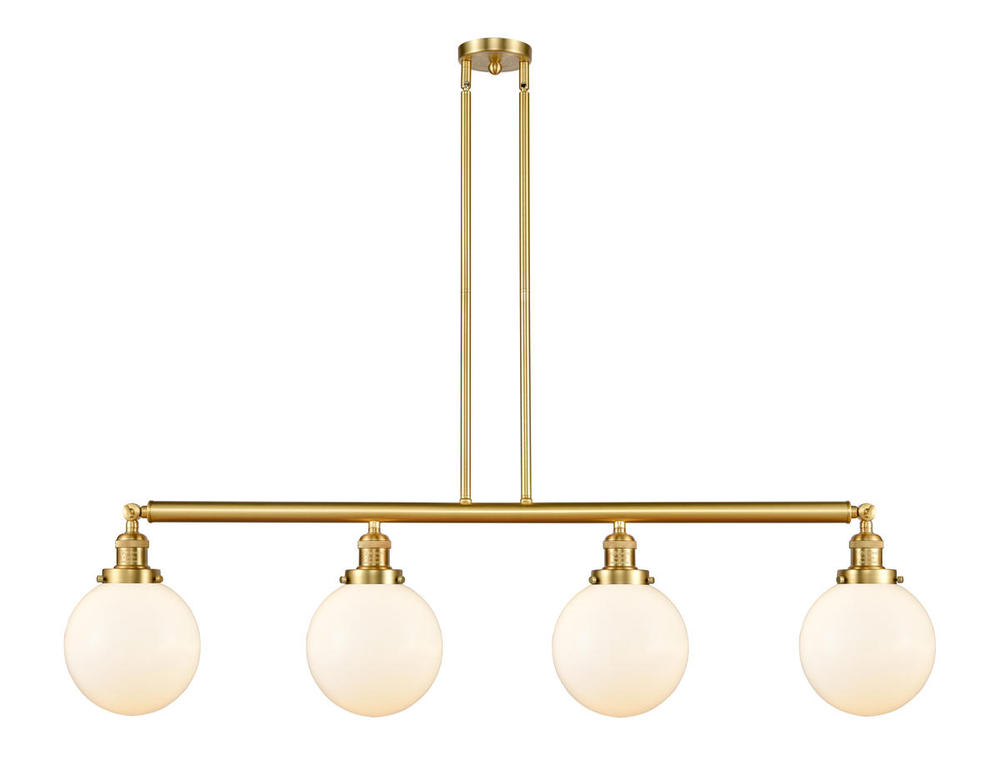 Beacon - 4 Light - 53 inch - Satin Gold - Stem Hung - Island Light