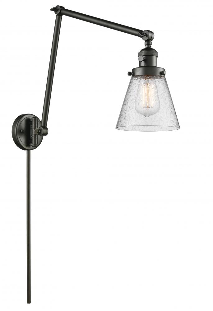 Cone - 1 Light - 8 inch - Oil Rubbed Bronze - Swing Arm