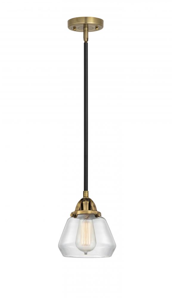 Fulton - 1 Light - 7 inch - Black Antique Brass - Cord hung - Mini Pendant