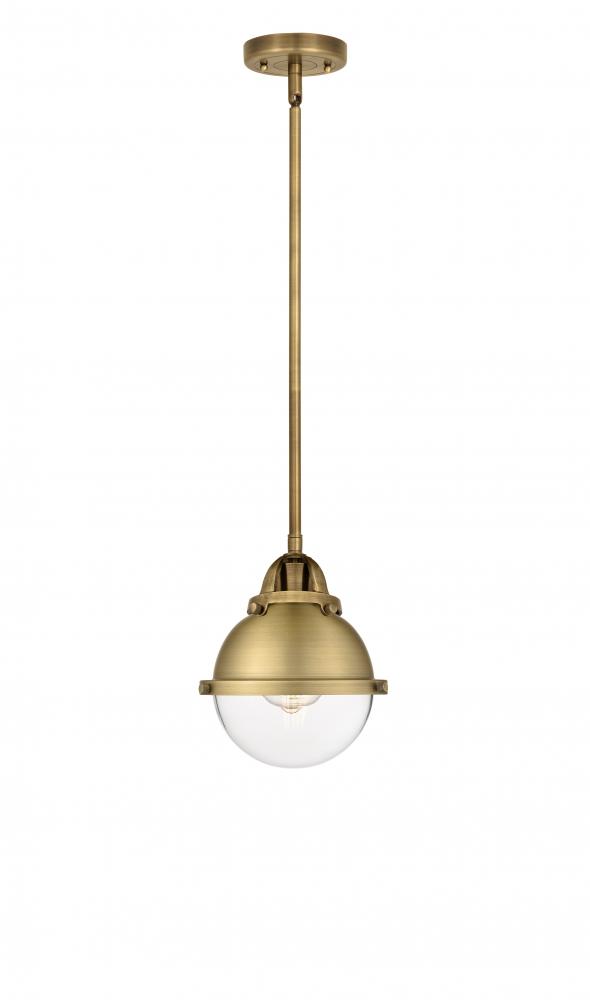 Hampden - 1 Light - 7 inch - Brushed Brass - Cord hung - Mini Pendant