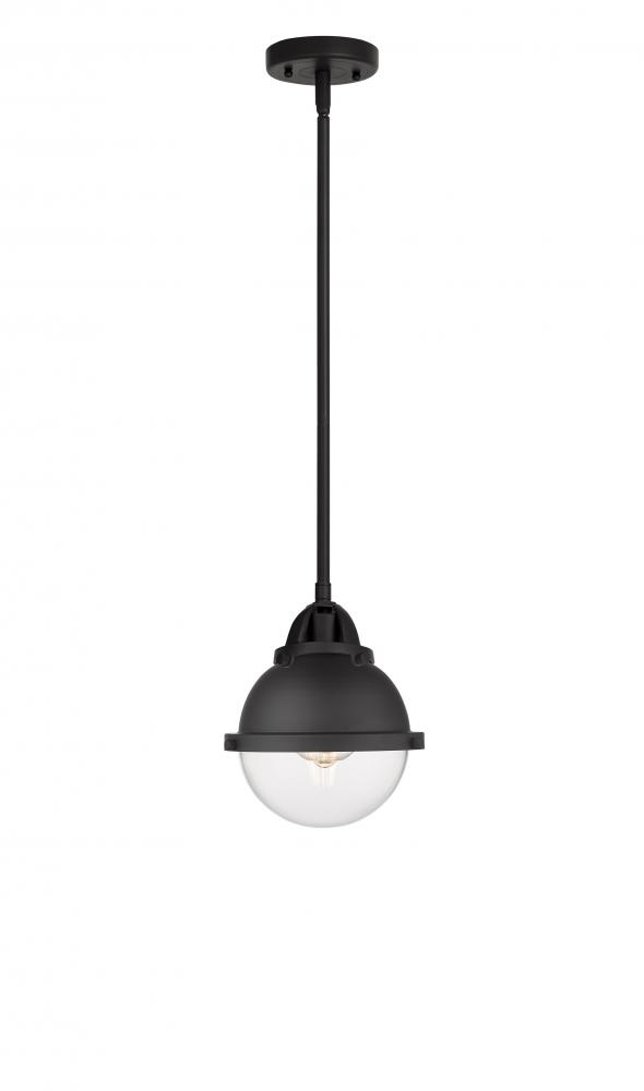 Hampden - 1 Light - 7 inch - Matte Black - Cord hung - Mini Pendant