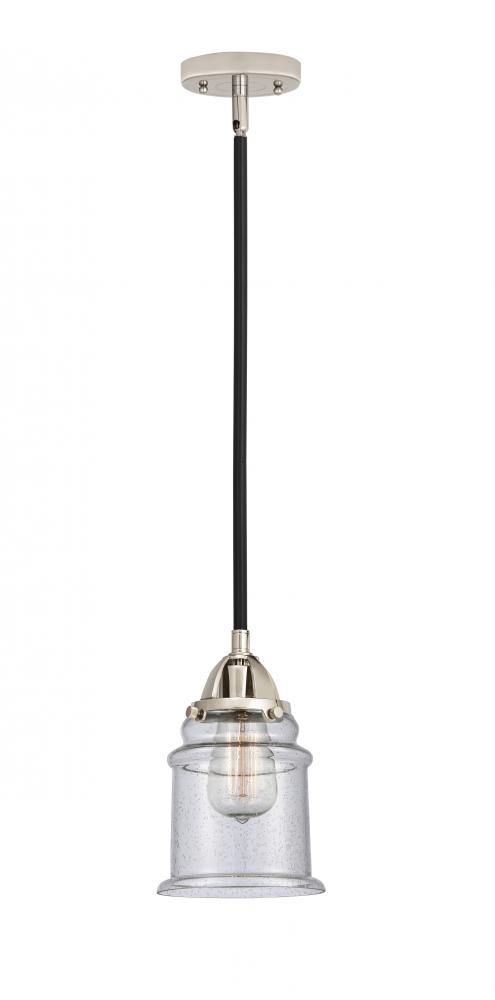 Canton - 1 Light - 6 inch - Black Polished Nickel - Cord hung - Mini Pendant