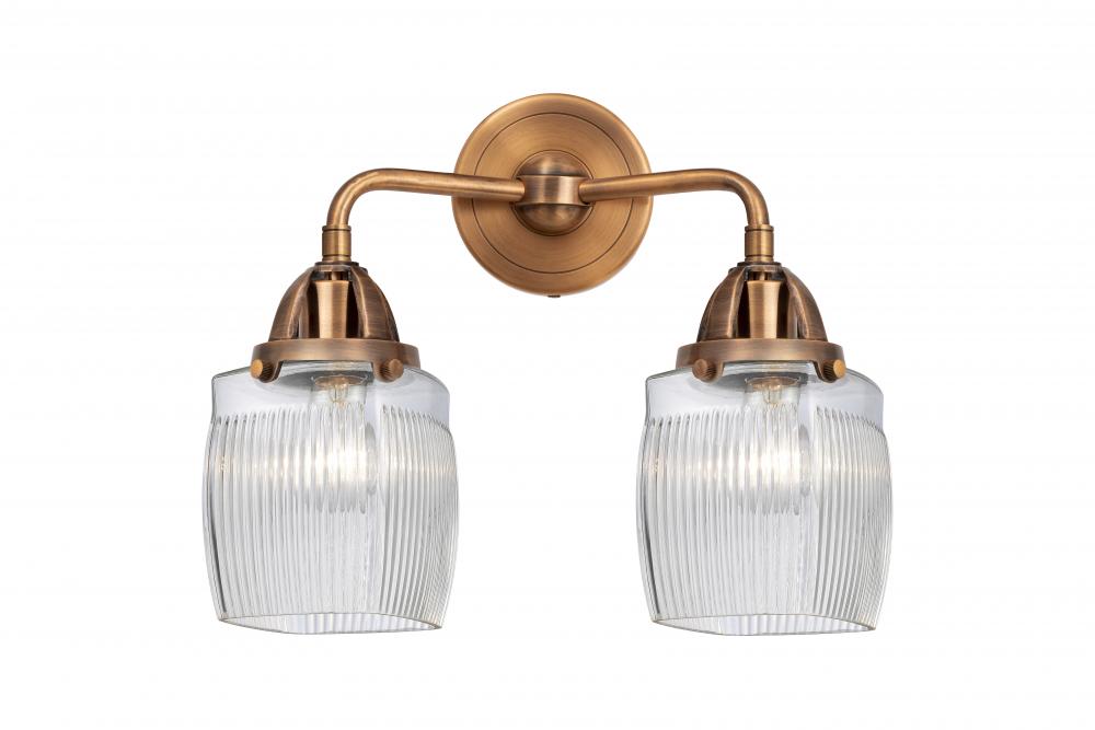 Colton - 2 Light - 14 inch - Satin Gold - Bath Vanity Light