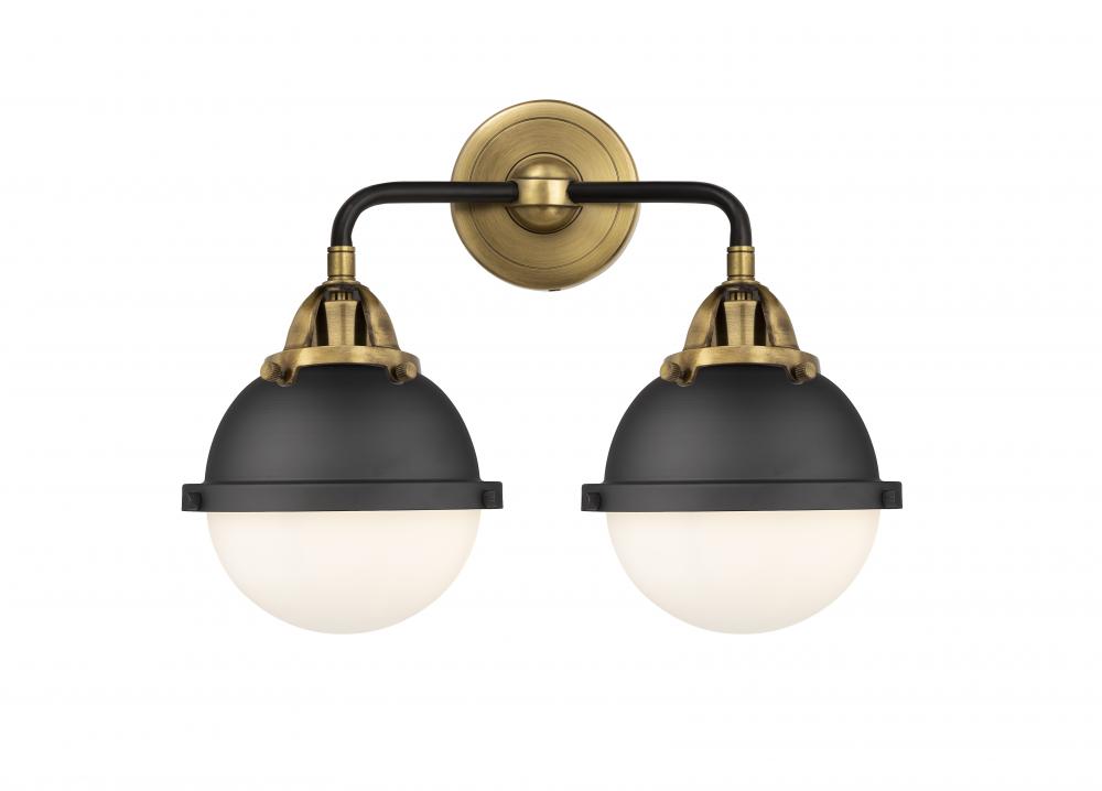 Hampden - 2 Light - 15 inch - Black Antique Brass - Bath Vanity Light