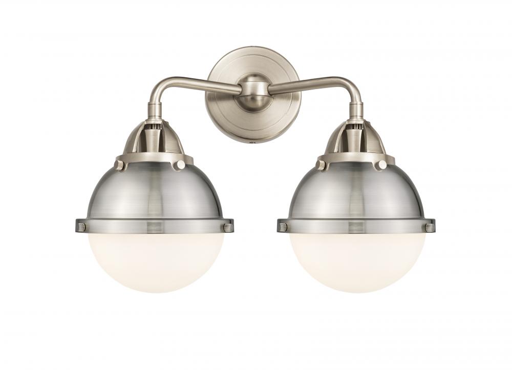 Hampden - 2 Light - 15 inch - Brushed Satin Nickel - Bath Vanity Light