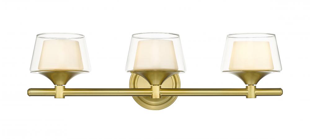 Laguna - 3 Light - 24 inch - Satin Gold - Bath Vanity Light