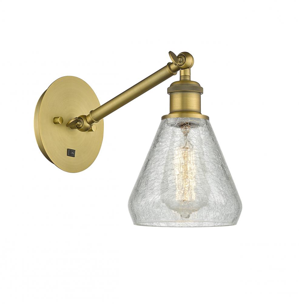 Conesus - 1 Light - 6 inch - Brushed Brass - Sconce