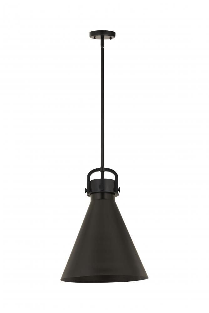 Newton Cone - 1 Light - 16 inch - Brushed Brass - Pendant