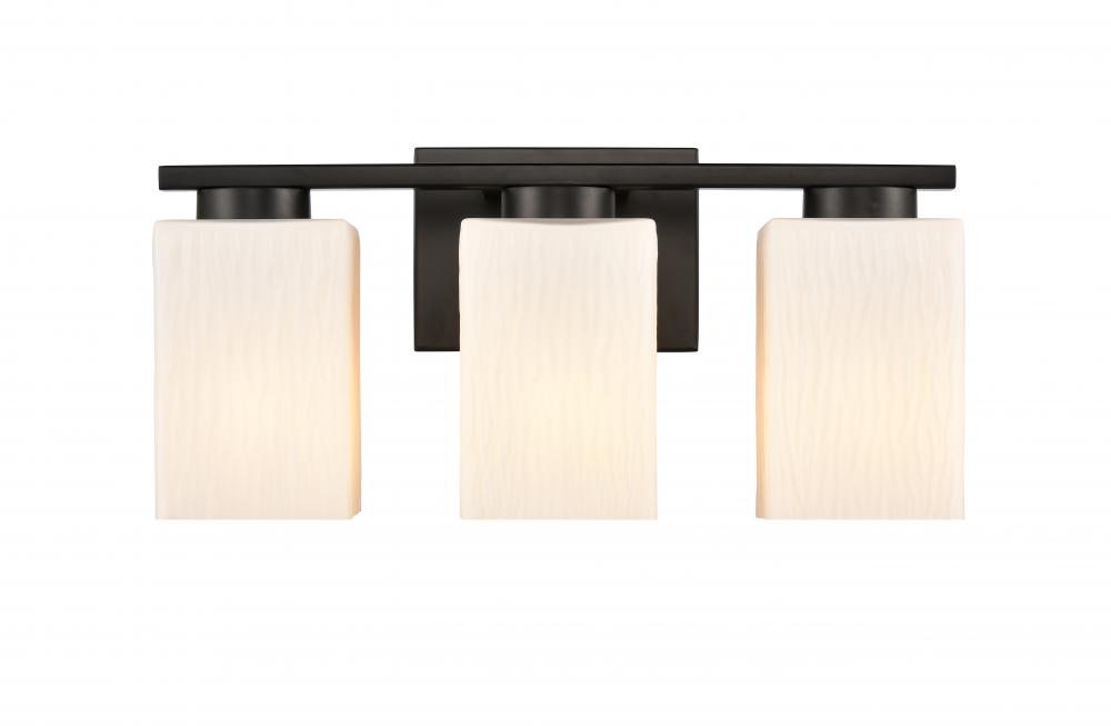 Juneau - 3 Light - 17 inch - Matte Black - Bath Vanity Light