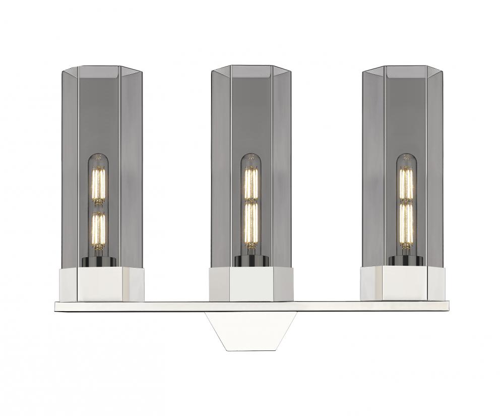 Claverack - 3 Light - 22 inch - Polished Nickel - Bath Vanity Light