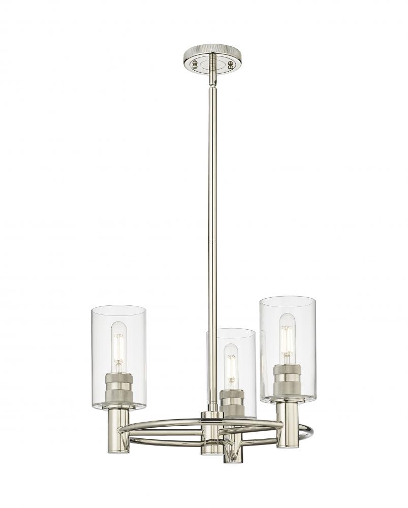 Crown Point - 3 Light - 18 inch - Polished Nickel - Pendant