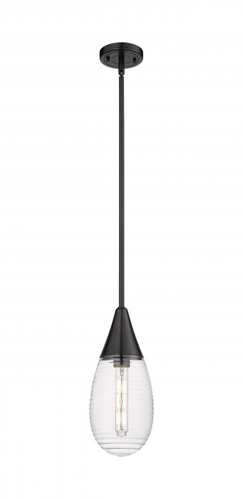 Malone - 1 Light - 6 inch - Matte Black - Pendant