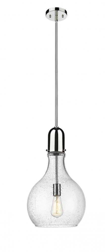 Amherst - 1 Light - 12 inch - Polished Nickel - Stem hung - Mini Pendant