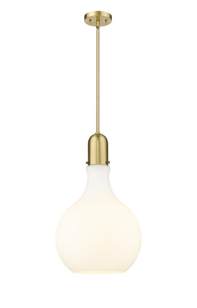 Amherst - 1 Light - 14 inch - Satin Gold - Stem hung - Pendant