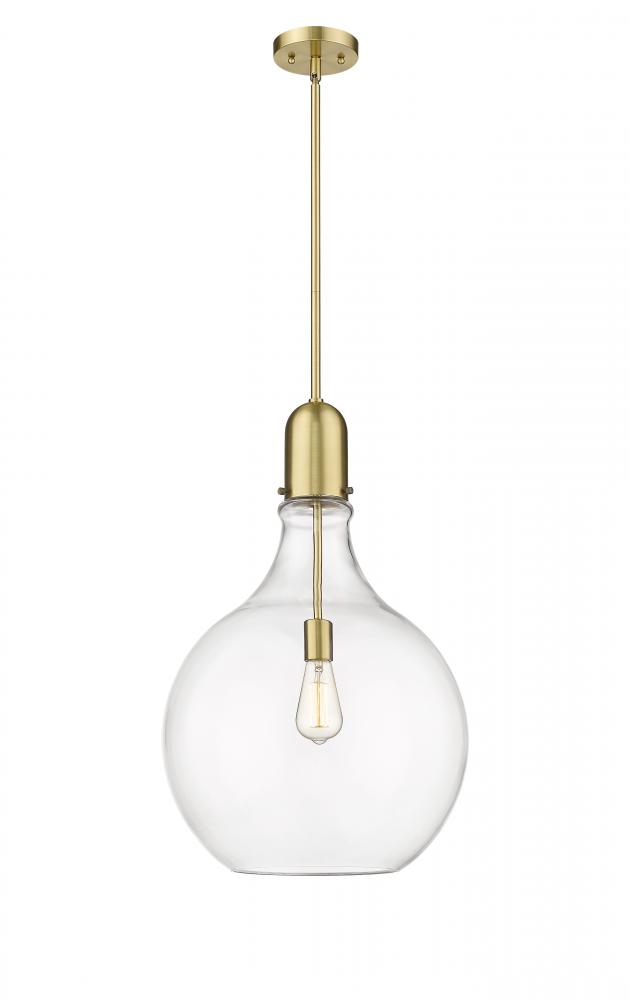 Amherst - 1 Light - 16 inch - Satin Gold - Stem hung - Pendant