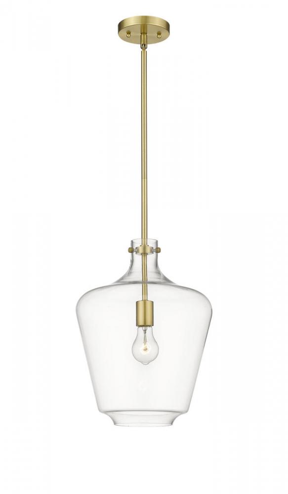 Norwalk - 1 Light - 12 inch - Satin Gold - Stem hung - Mini Pendant