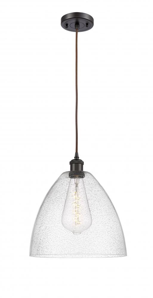 Bristol - 1 Light - 12 inch - Oil Rubbed Bronze - Cord hung - Mini Pendant