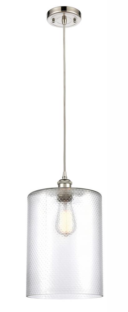 Cobbleskill - 1 Light - 9 inch - Polished Nickel - Cord hung - Mini Pendant