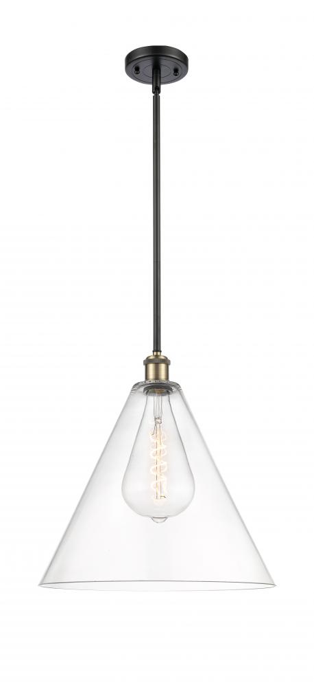 Berkshire - 1 Light - 16 inch - Black Antique Brass - Pendant