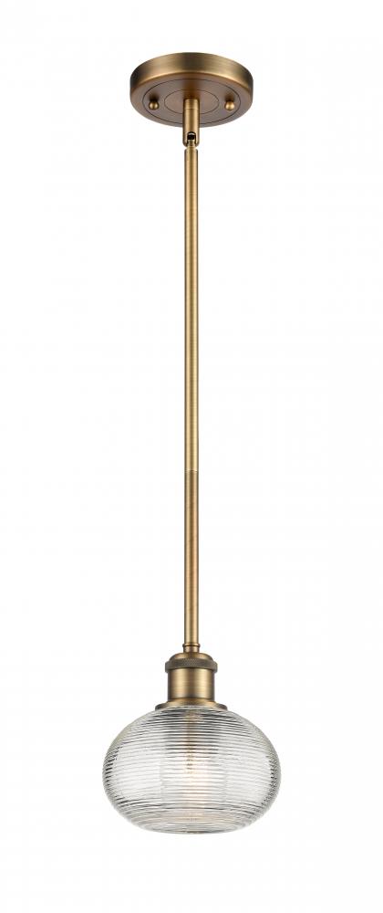 Ithaca - 1 Light - 6 inch - Brushed Brass - Mini Pendant