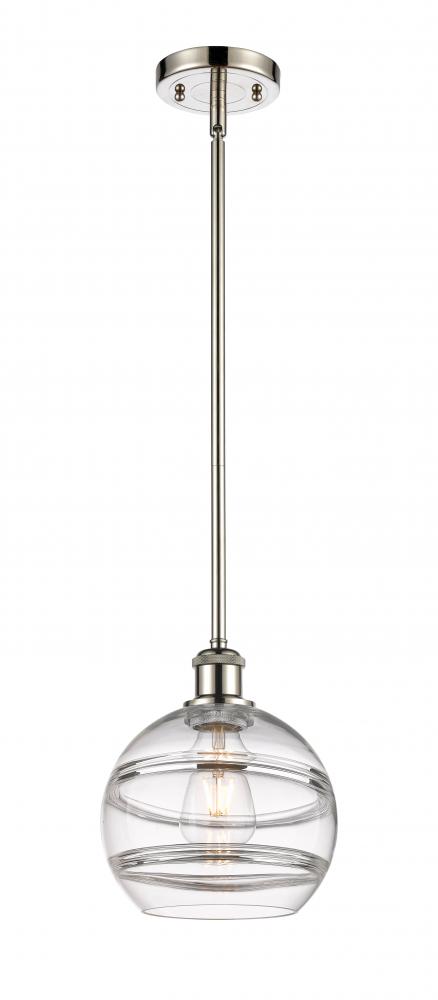 Rochester - 1 Light - 8 inch - Polished Nickel - Mini Pendant