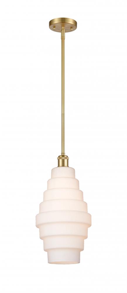 Cascade - 1 Light - 8 inch - Satin Gold - Mini Pendant