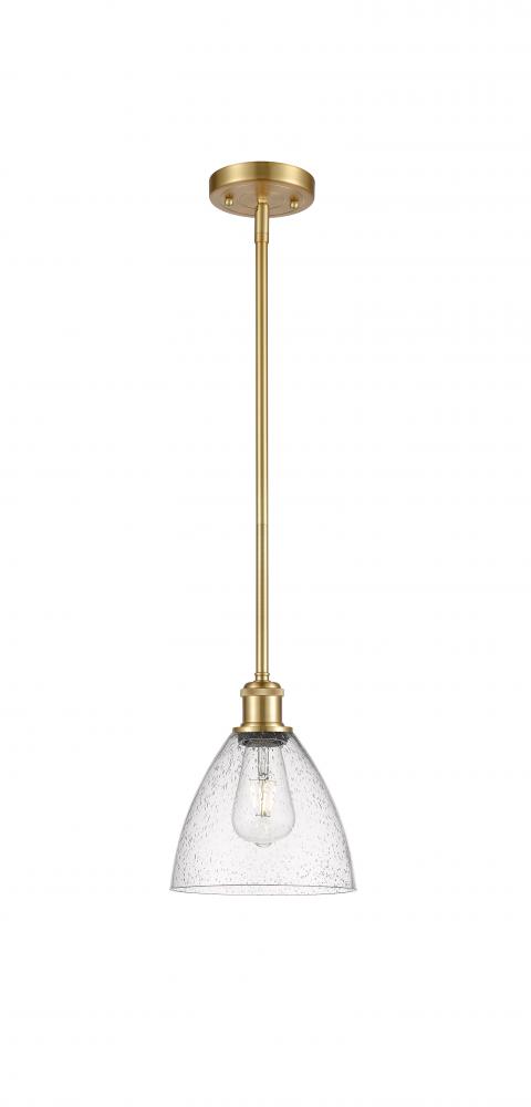 Bristol - 1 Light - 8 inch - Satin Gold - Mini Pendant