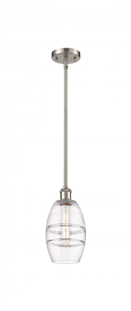 Vaz - 1 Light - 6 inch - Brushed Satin Nickel - Mini Pendant