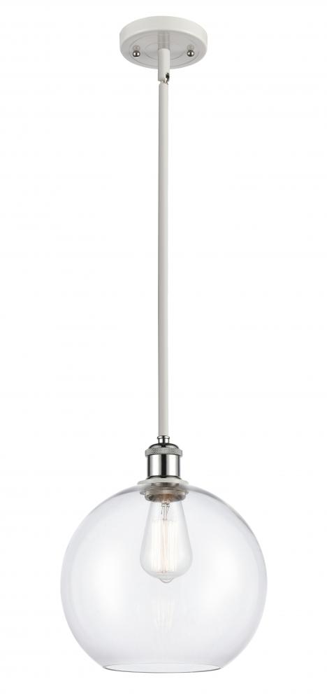 Athens - 1 Light - 10 inch - White Polished Chrome - Mini Pendant