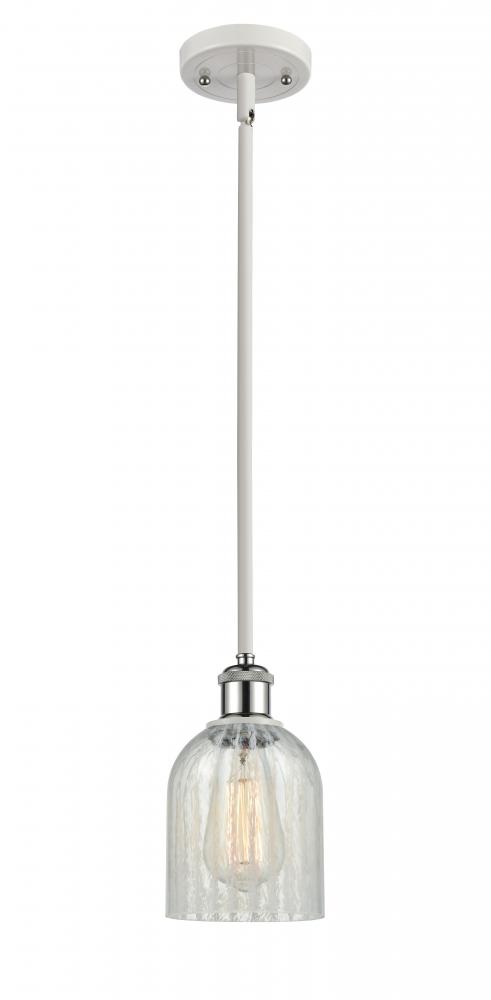 Caledonia - 1 Light - 5 inch - White Polished Chrome - Mini Pendant