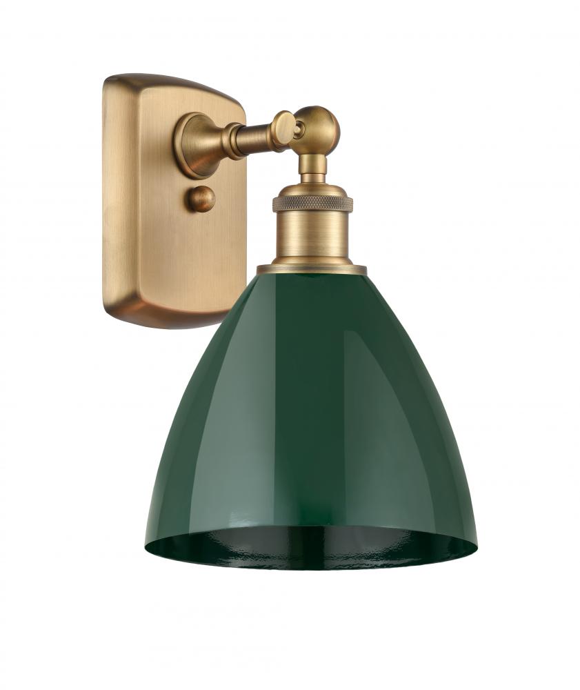 Plymouth - 1 Light - 8 inch - Brushed Brass - Sconce