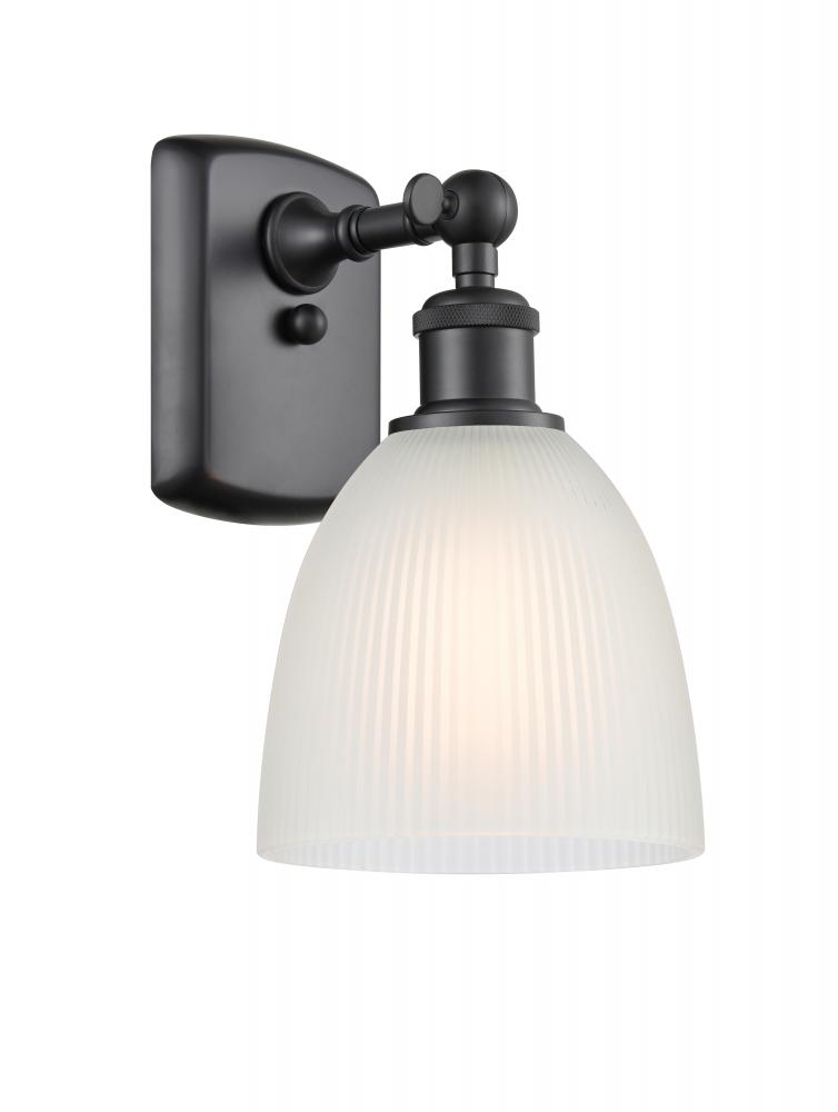 Castile - 1 Light - 6 inch - Matte Black - Sconce