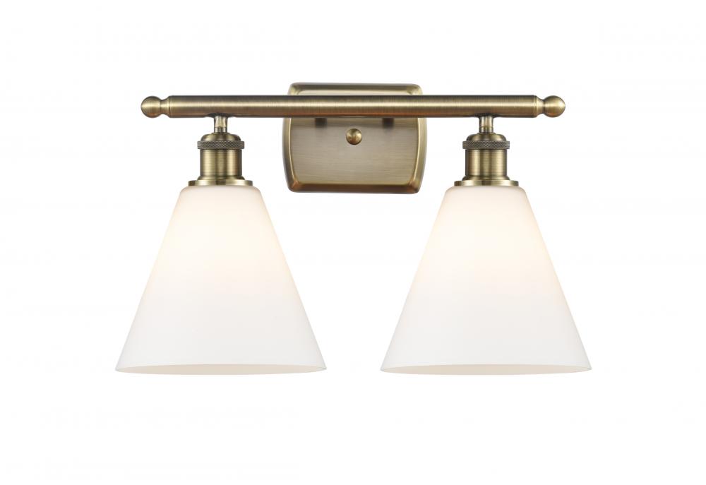 Berkshire - 2 Light - 18 inch - Antique Brass - Bath Vanity Light