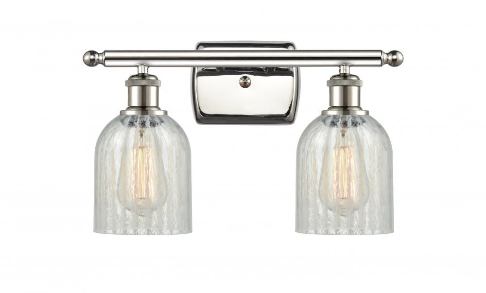 Caledonia - 2 Light - 15 inch - Polished Nickel - Bath Vanity Light