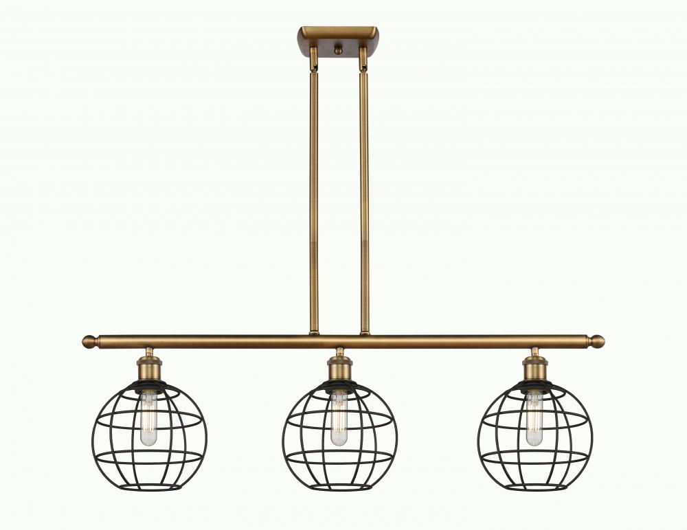 Lake Placid - 3 Light - 36 inch - Brushed Brass - Stem Hung - Island Light