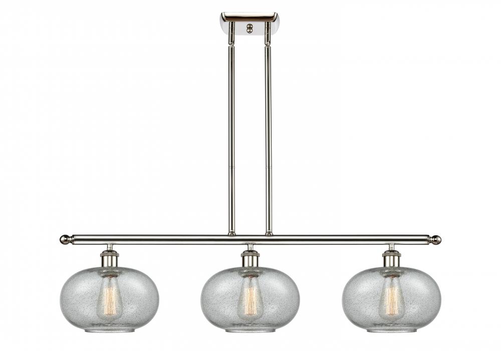 Gorham - 3 Light - 36 inch - Polished Nickel - Cord hung - Island Light