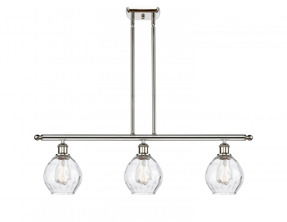 Waverly - 3 Light - 36 inch - Polished Nickel - Cord hung - Island Light