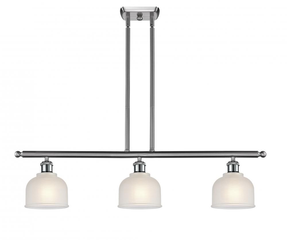 Dayton - 3 Light - 36 inch - Brushed Satin Nickel - Cord hung - Island Light