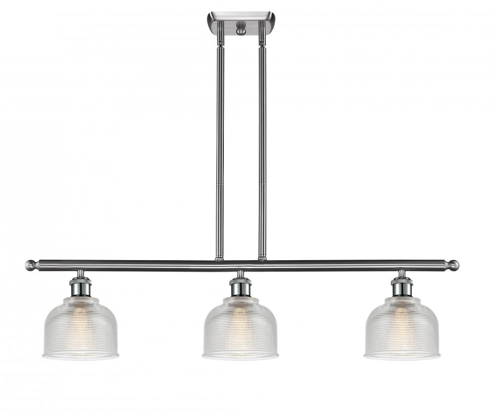 Dayton - 3 Light - 36 inch - Brushed Satin Nickel - Cord hung - Island Light