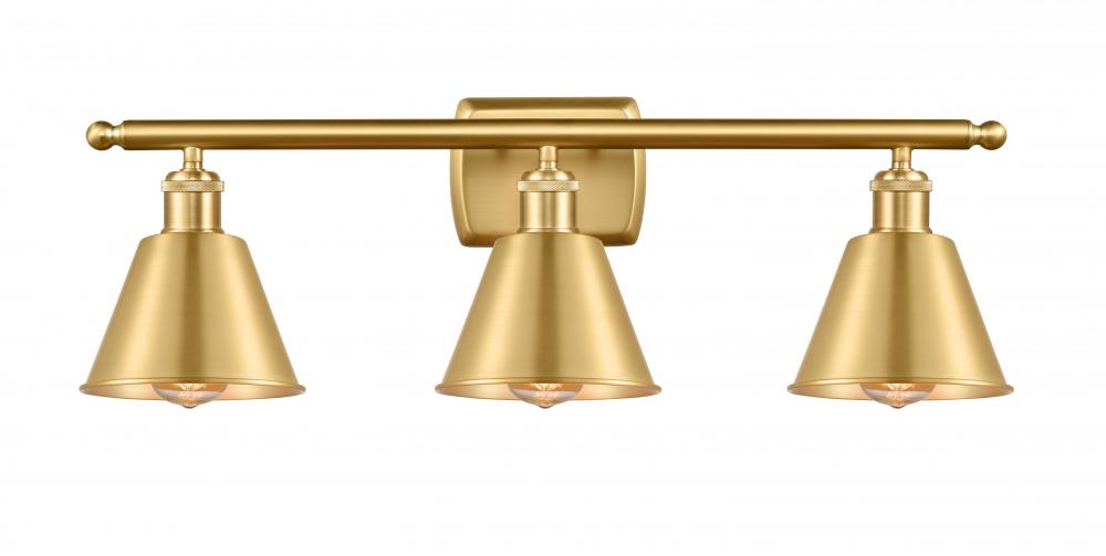 Smithfield - 3 Light - 27 inch - Satin Gold - Bath Vanity Light