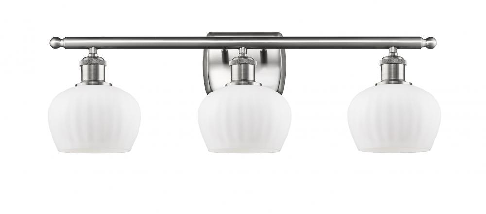 Fenton - 3 Light - 27 inch - Brushed Satin Nickel - Bath Vanity Light