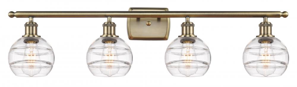 Rochester - 4 Light - 36 inch - Antique Brass - Bath Vanity Light