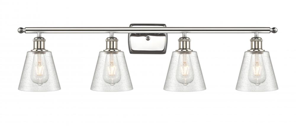 Caton - 4 Light - 35 inch - Polished Nickel - Bath Vanity Light